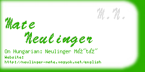 mate neulinger business card
